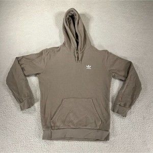 Adidas Hoodie Jacket Women's  Brown Pullover Front‎ Pocket Drawstring Logo